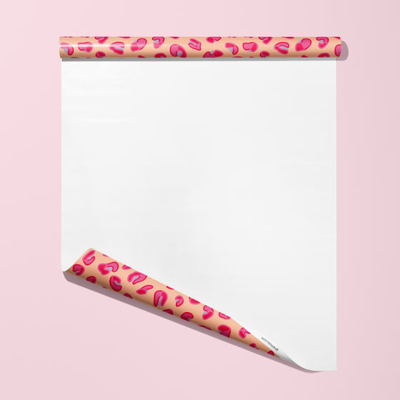 Pink, Purple, & Peach Leopard Animal Print Eco-Friendly Wrapping Paper