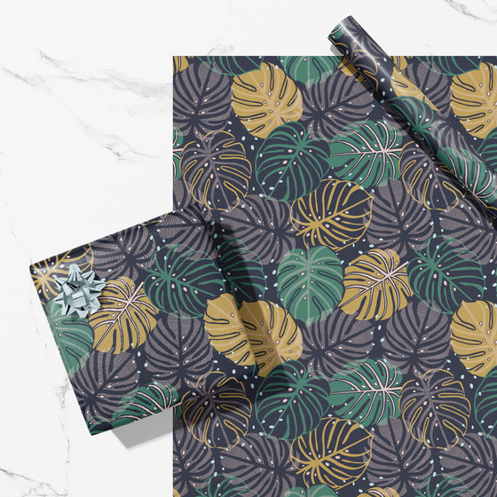 Monstera Leaf Nature Eco-Friendly Wrapping Paper