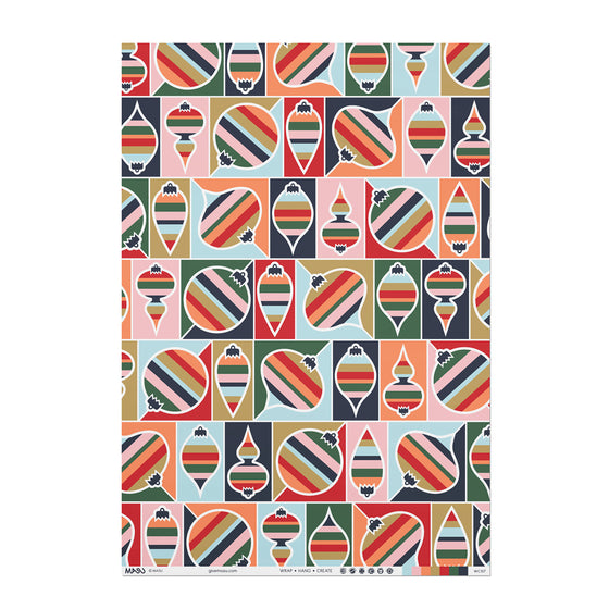 Ornament Orchestra Christmas Eco-Friendly Wrapping Paper