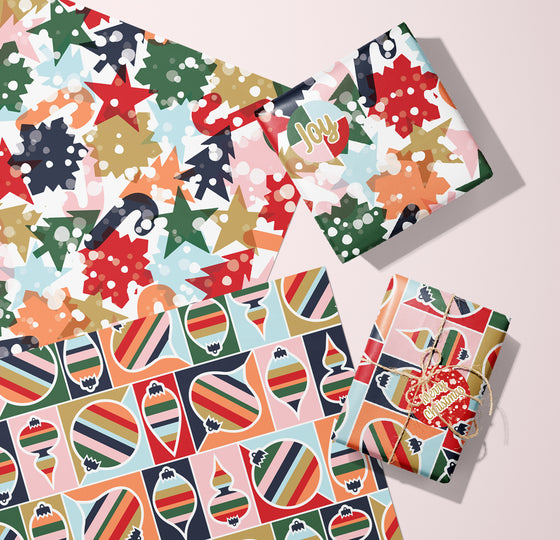 Ornament Orchestra Christmas Eco-Friendly Wrapping Paper