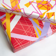  Birthday & Christmas Red Stripe Recycled Wrapping Paper