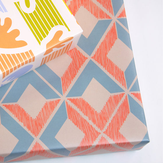Gender Neutral Geometric Recycled Wrapping Paper – MASU