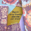 Purple & Gold Flower Wedding Eco-Friendly Wrapping Paper