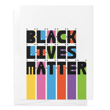  BLM (Black Lives Matter) Rainbow Greeting Card