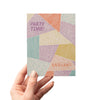 Block Party Time Birthday Greeting Card & Invitation
