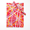 Birthday & Christmas Red Stripe Recycled Wrapping Paper