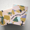 Keep Making Waves Pink Terrazzo Encouragement Greeting Card