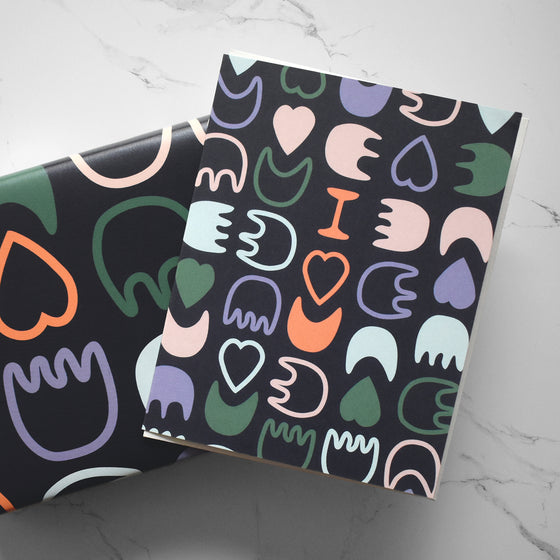 I Heart U Matisse Inspired Abstract Art Love Greeting Card
