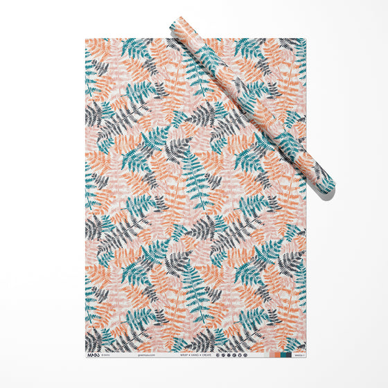 Fern Leaf Nature Recycled Wrapping Paper
