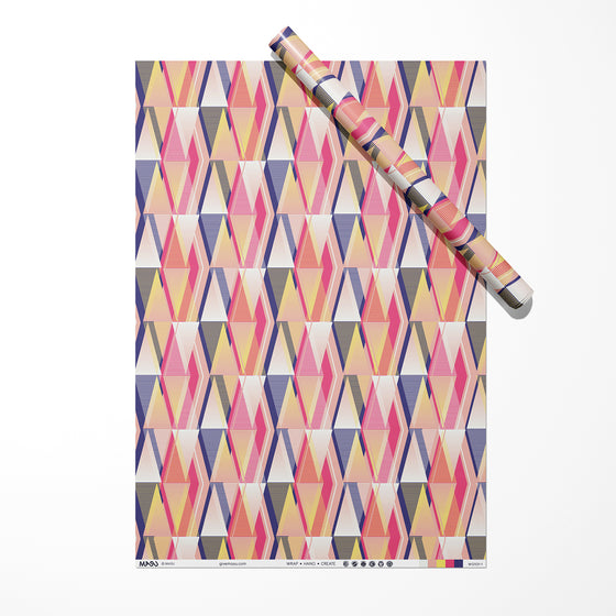 Triangle Trip All Occasion Recycled Wrapping Paper